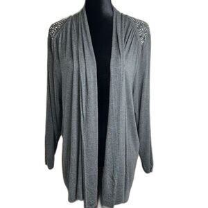 French Blue | Embellished Cardigan | Size 2X